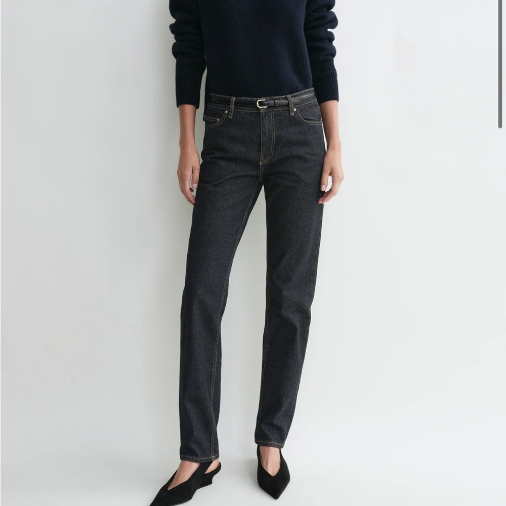NWT - Toteme Dark Blue Slim Straight Jeans